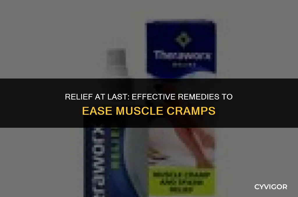 what takes your muscle cramps away