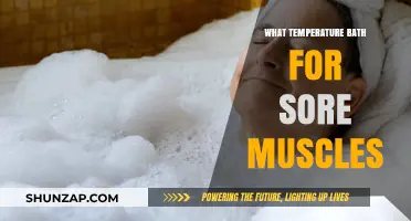 Soothing Sore Muscles: Ideal Bath Temperature for Recovery and Relief