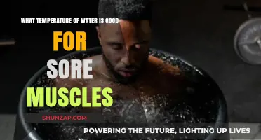 Soothing Sore Muscles: Ideal Water Temperature for Relief and Recovery