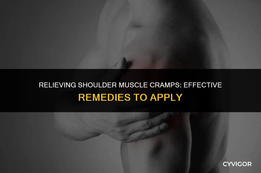 what to apply to ease muscle cramp on shoulder