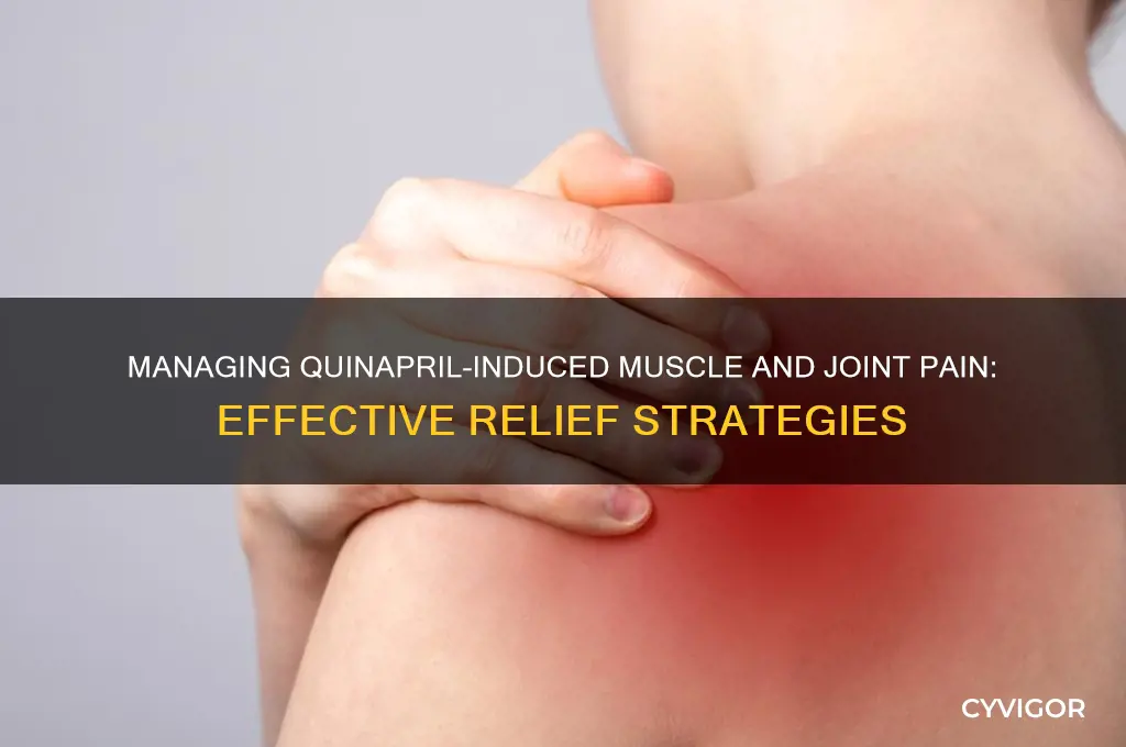 what to do about muscle and joint pain from quinapril