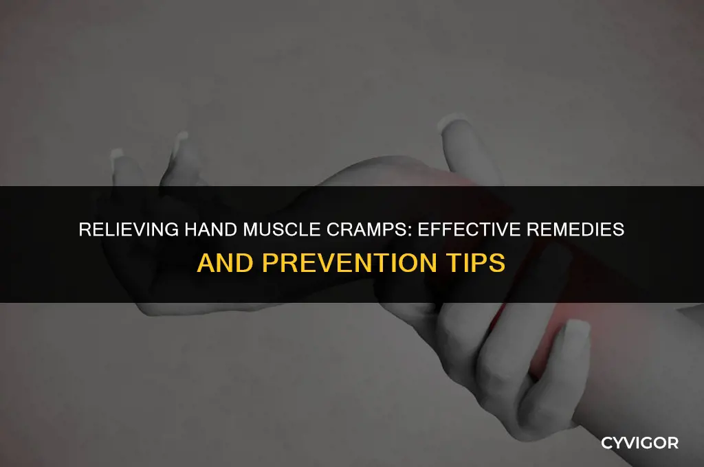what to do about muscle cramps in hands