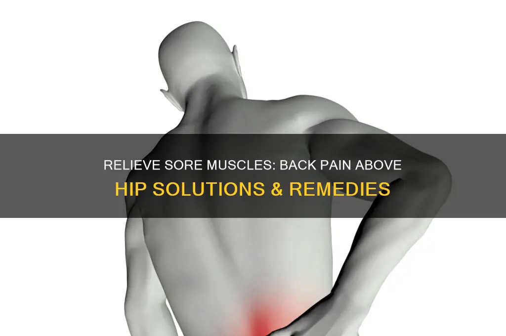 what to do about sore muscle on back above hip