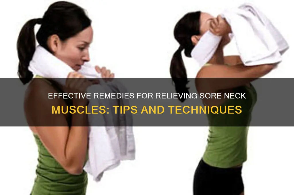 what to do about sore neck muscle