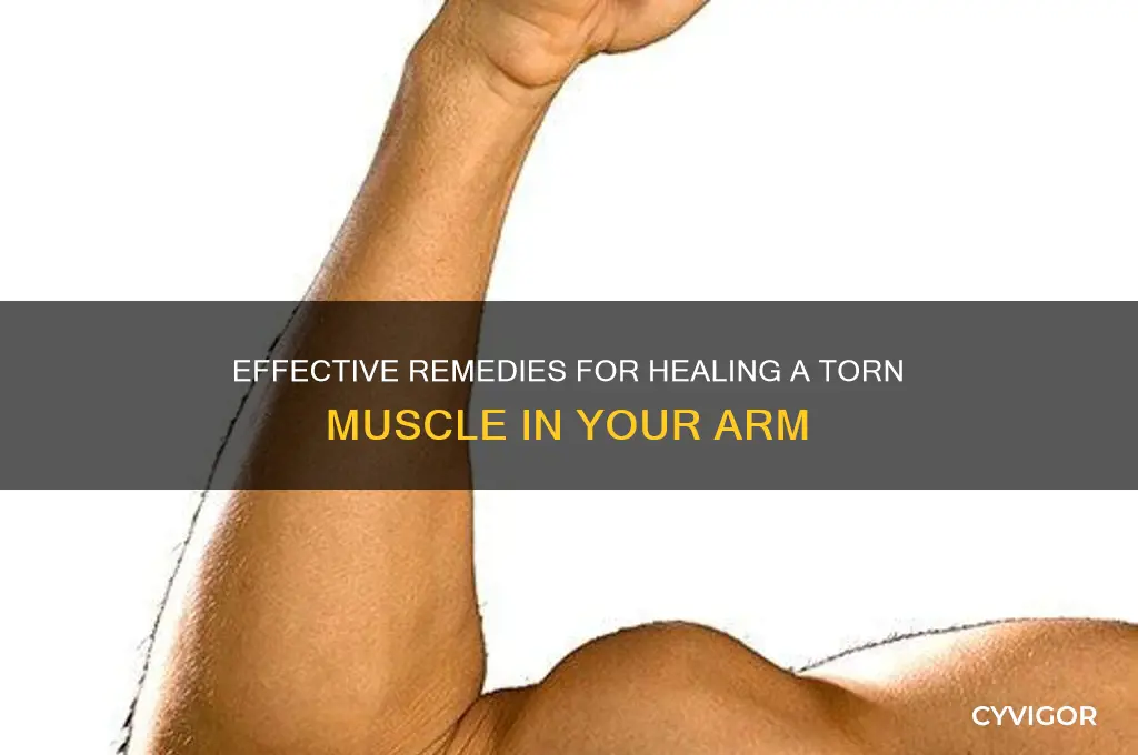 what to do about torn muscle in arm