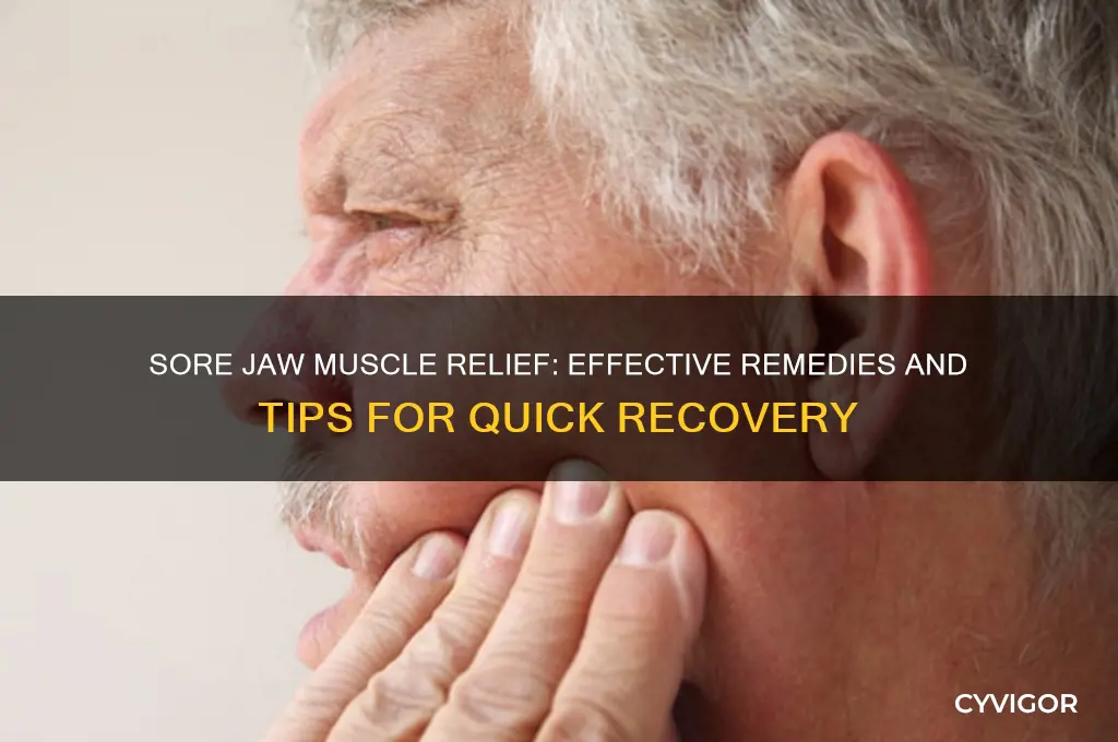 what to do for a sore jaw muscle