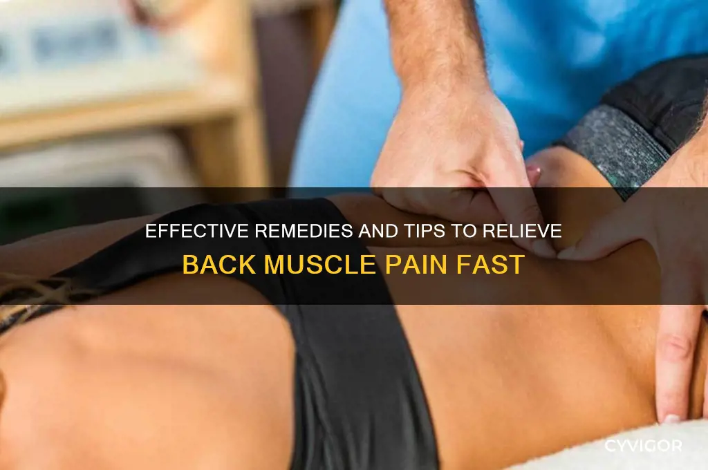 what to do for back muscle pain