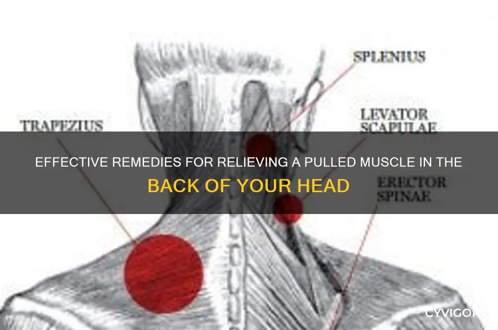 what to do for pull muscle in back of haed