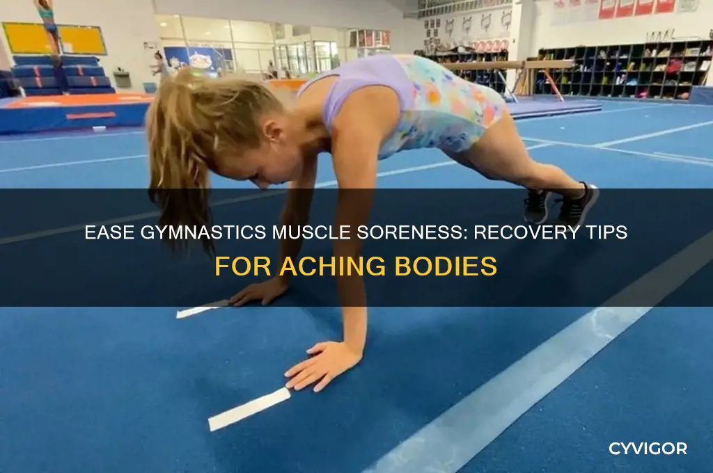 what to do for sore muscles after gymnastics