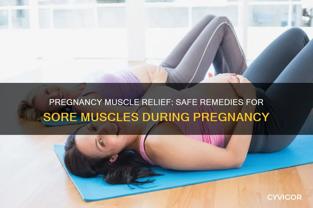 what to do for sore muscles while pregnant