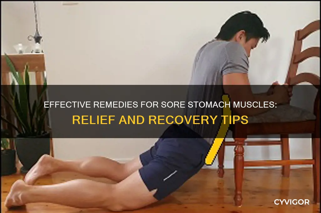 what to do for sore stomach muscles