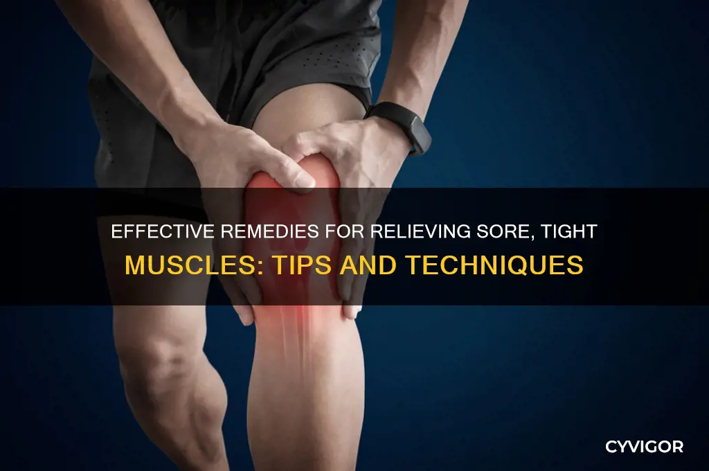 what to do for sore tight muscles