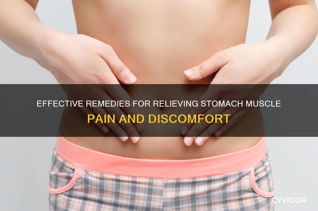 what to do for stomach muscle pain