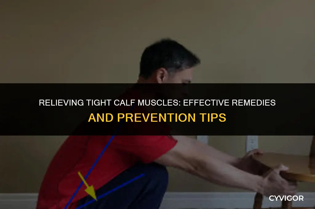 what to do for tight calf muscles