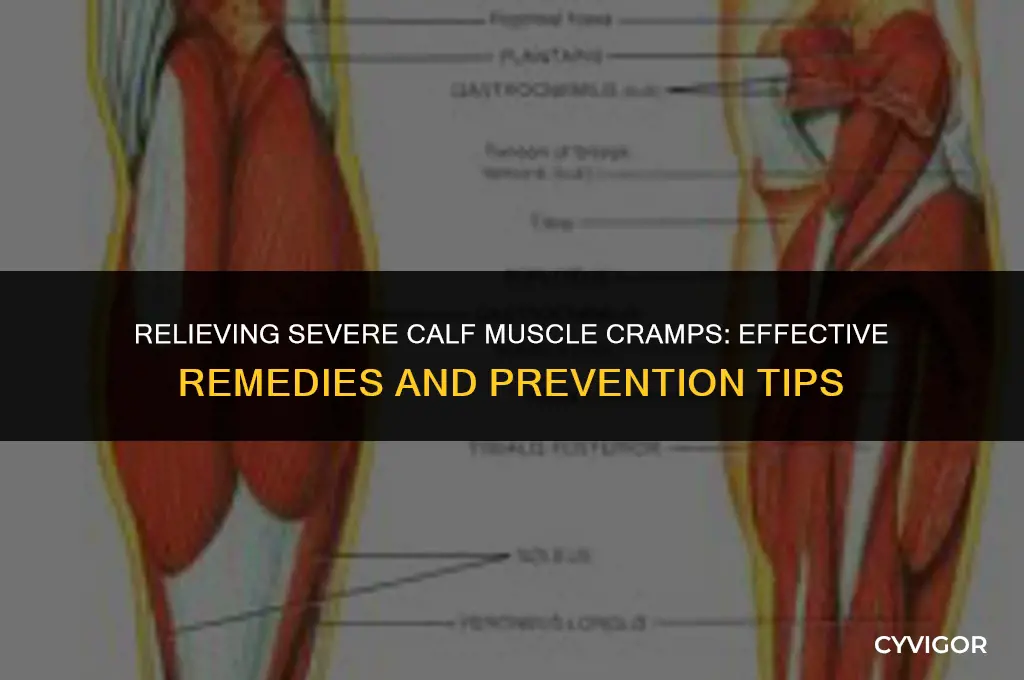 what to do for very bad muscle cramps in calves