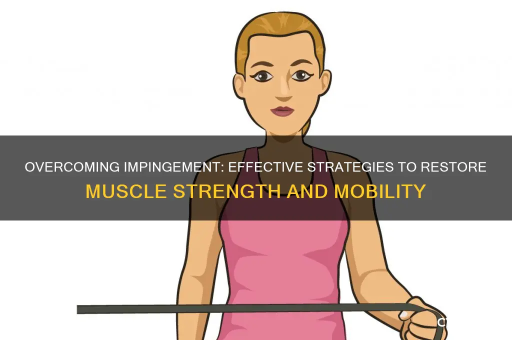 what to do if you have impingement causing muscle weakness