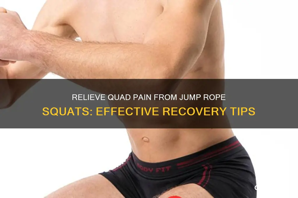 what to do on quad muscle pain by jumprope squat