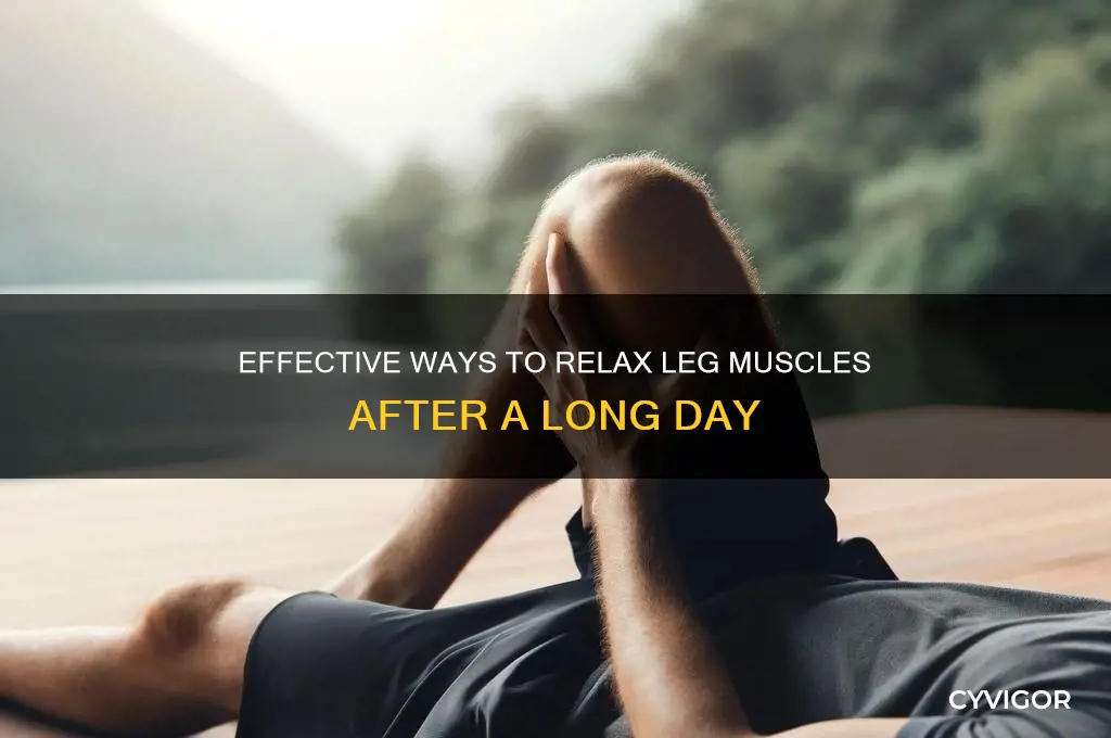 what to do to relax leg muscles