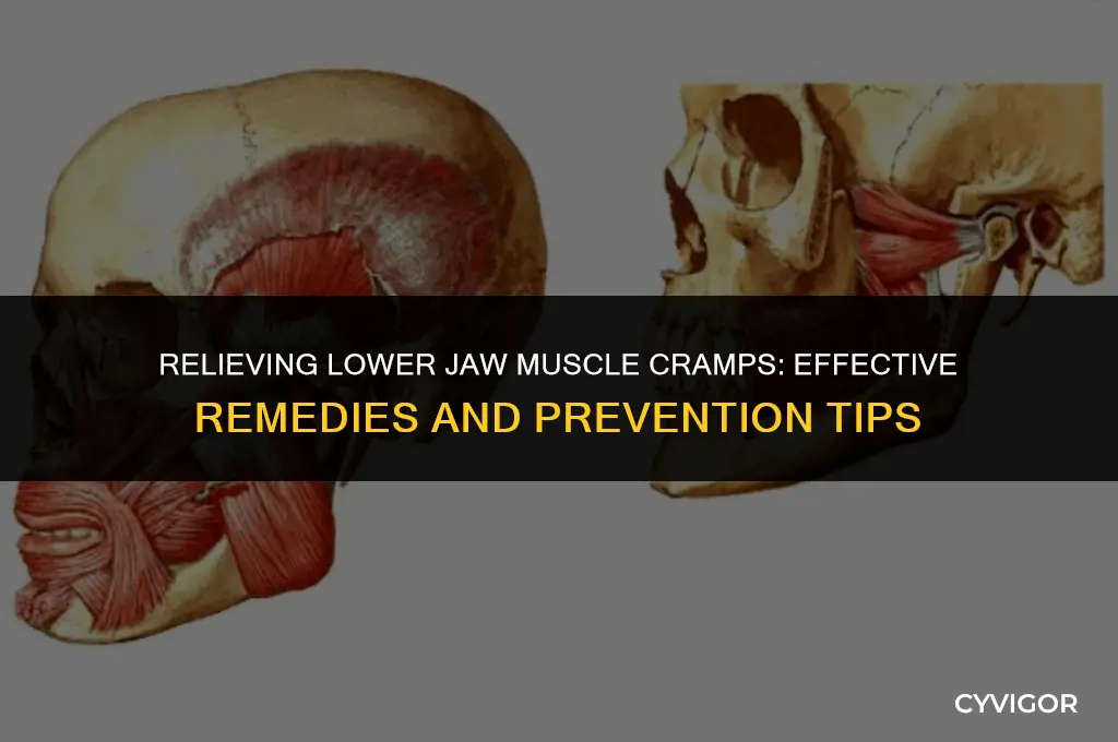 what to do when lower jaw muscle cramps
