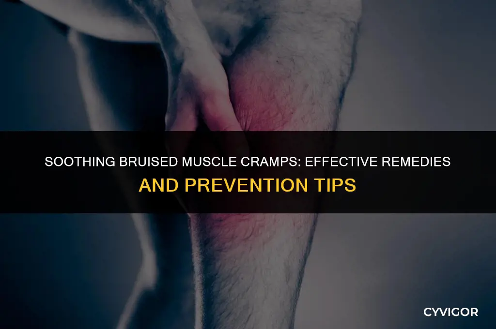 what to do when we have bruised muscle cramps