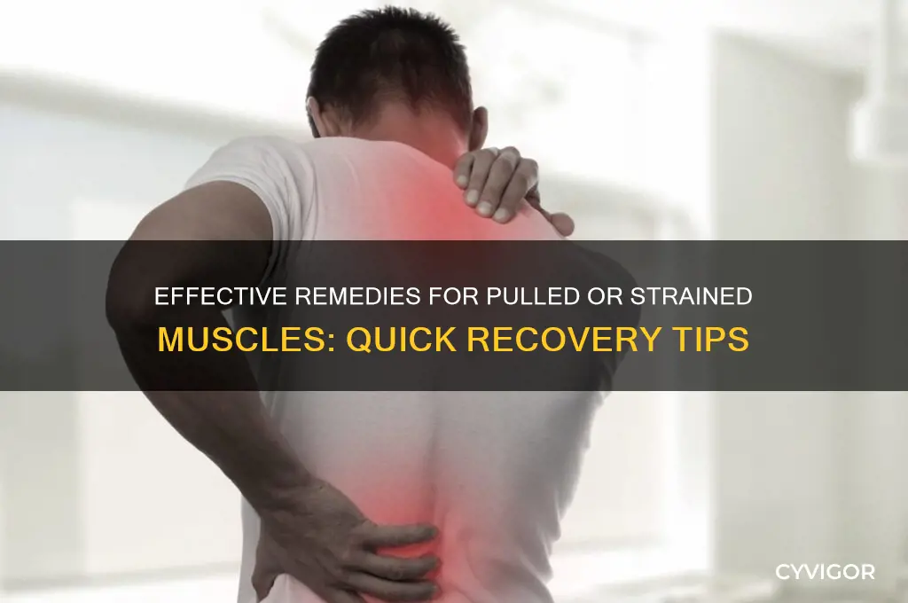 what to do when you pull or strain a muscle