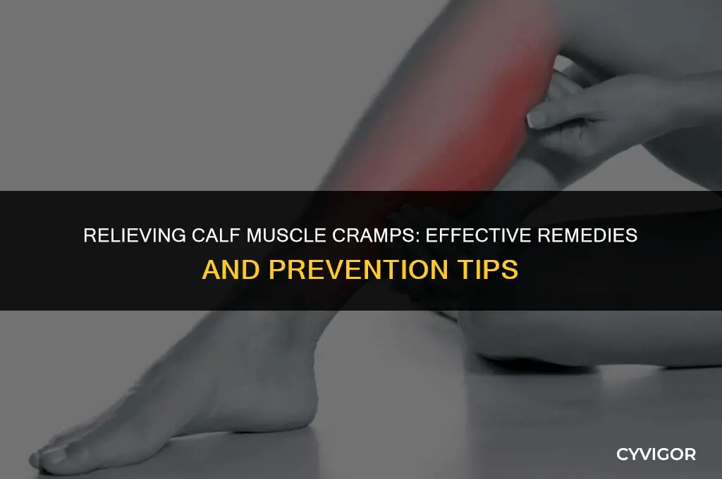 what to do when your calf muscle cramps