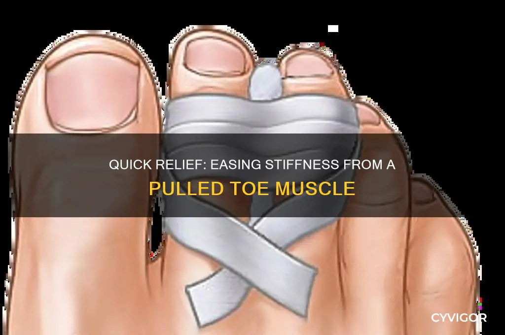 what to do when your toe muscle pull stiff