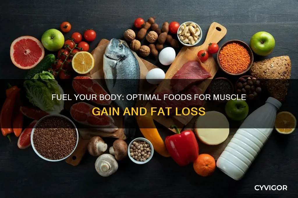 what to eat for muscle gain and fat loss