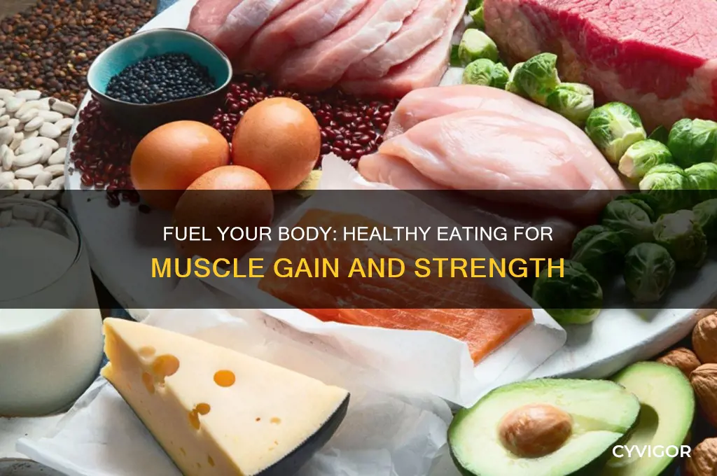 what to eat to be healthy and gain muscle
