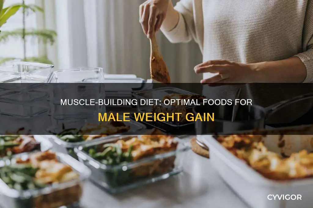 what to eat to gain muscle and weight male