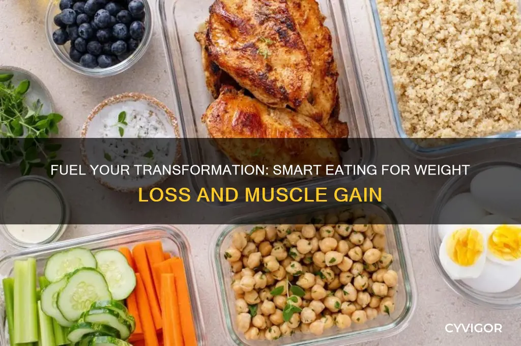 what to eat while losing weight and gaining muscle