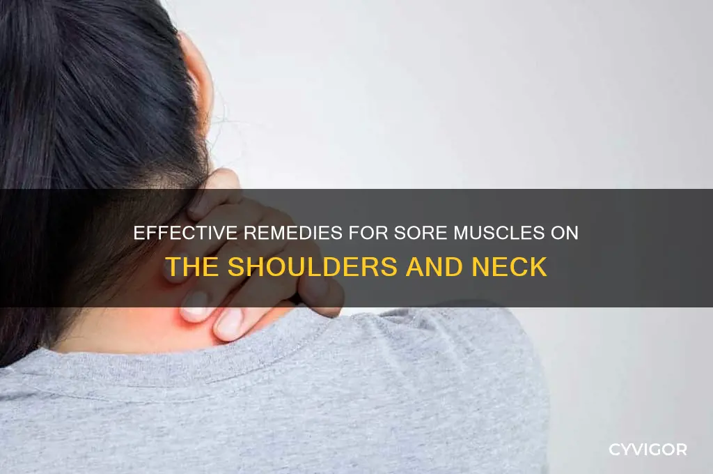 what to for sore muscle on ths snoulcdr