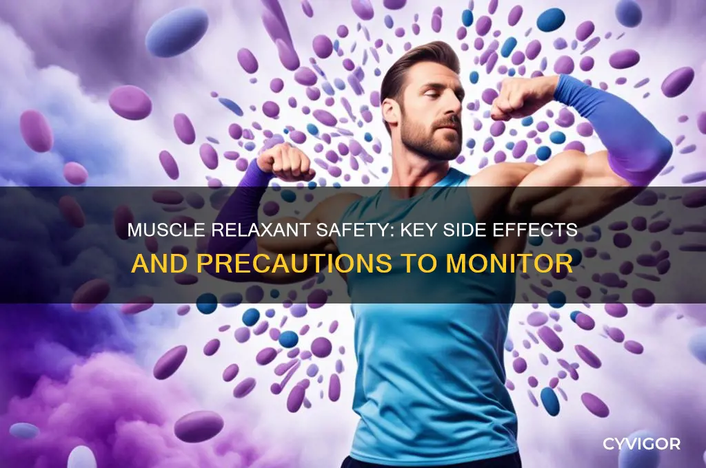 what to look out for when on a muscle relaxant