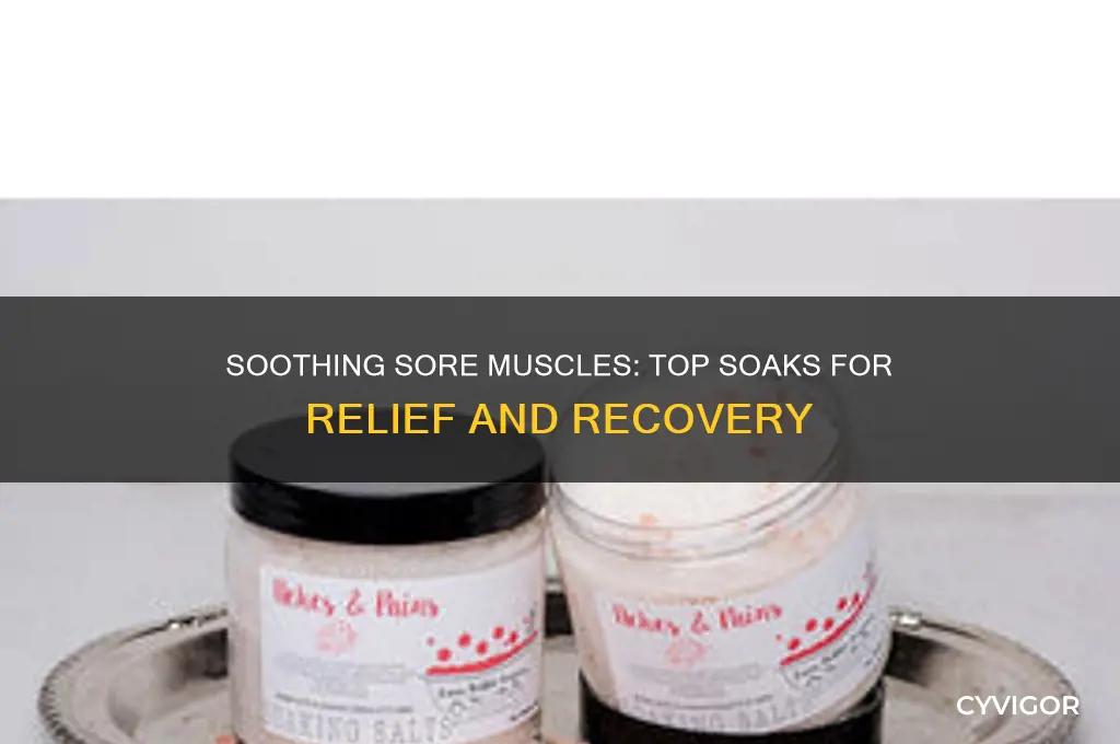 what to soak in for sore muscles