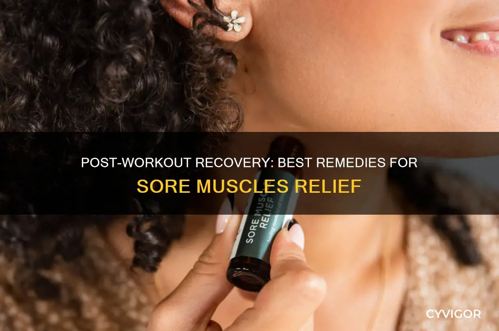 what to take after working out for sore muscles