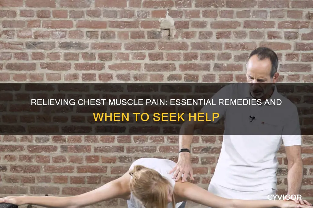what to take for chest muscle pain