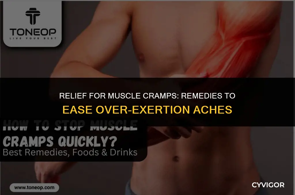 what to take for muscle cramps from over exertion