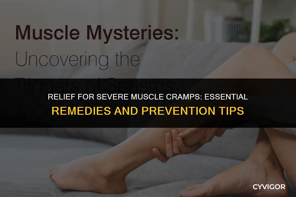 what to take for severe muscle cramps
