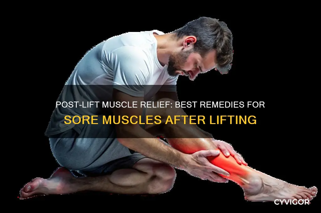 what to take for sore muscles day after lift