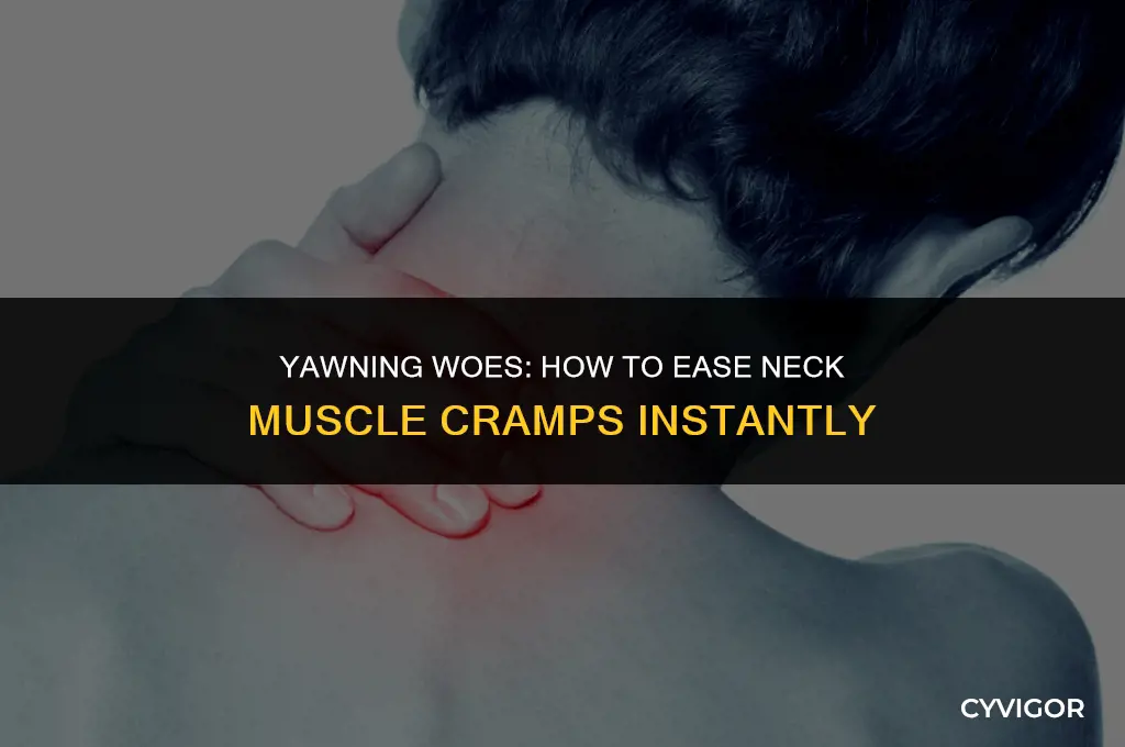 what to when your neck muscle cramps during a yawn