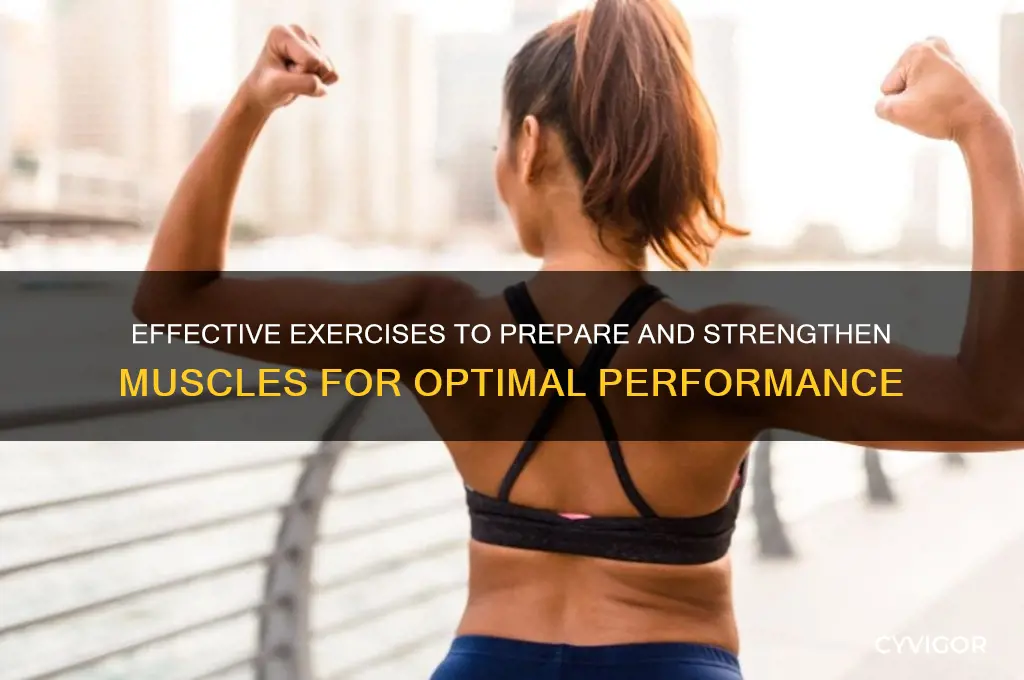 what types of exercises prepare the muscles to work