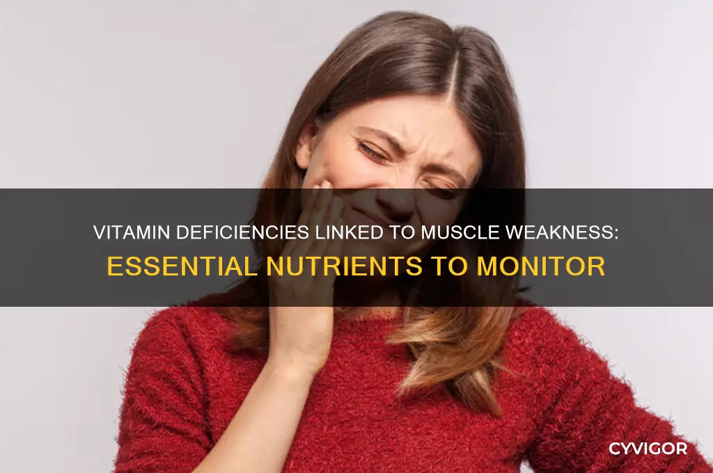 what vitamin deficiencies can cause muscle weakess