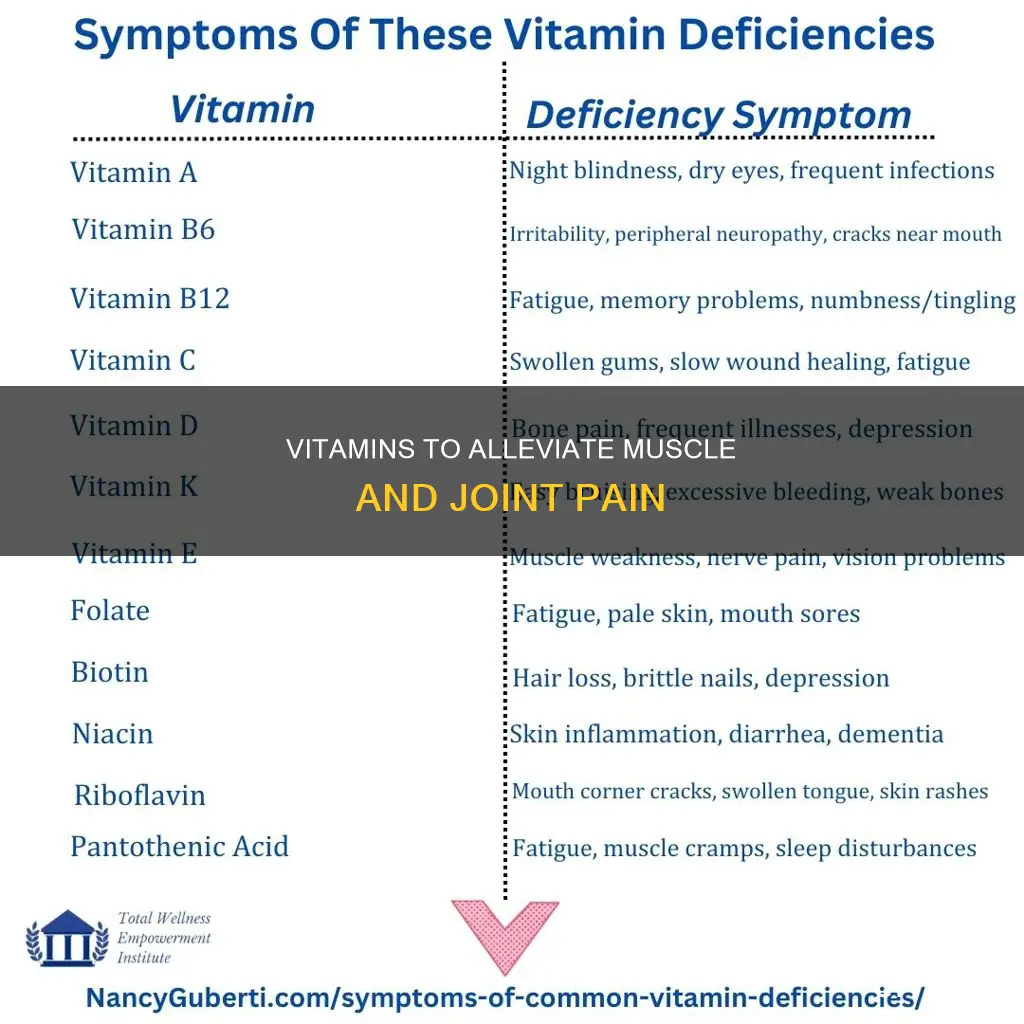 what vitamin deficiency causes muscle and joint pain