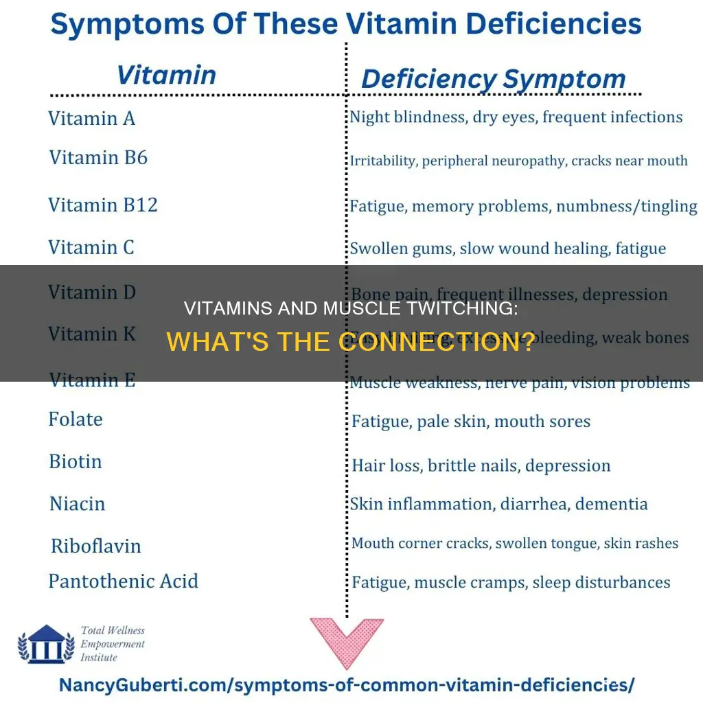 what vitamin deficiency causes muscle twitching