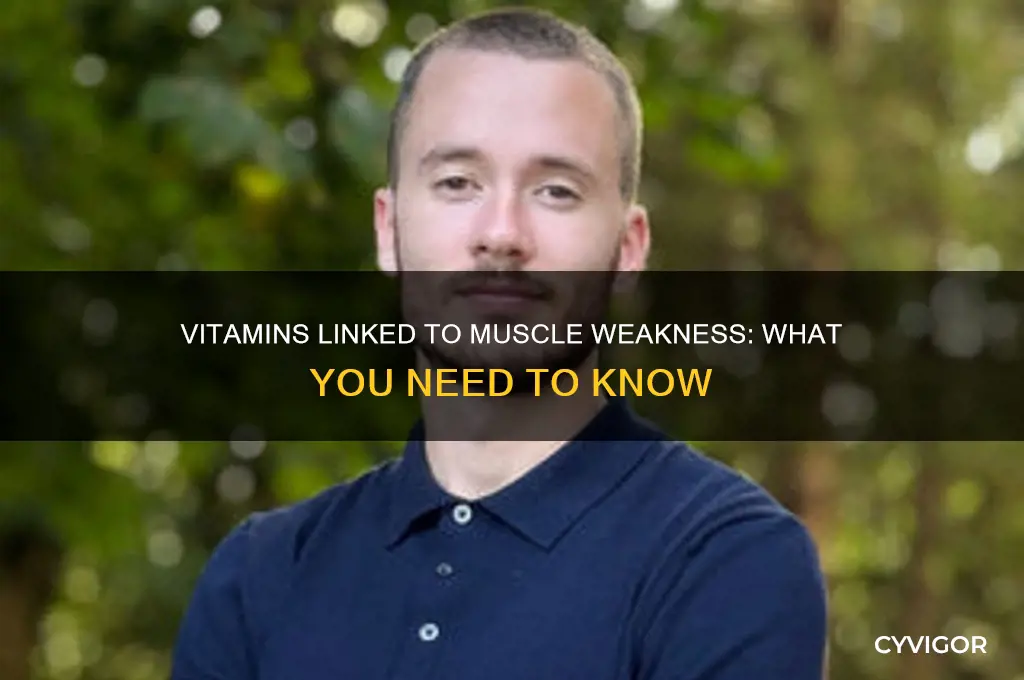 what vitamins cause muscle weakness