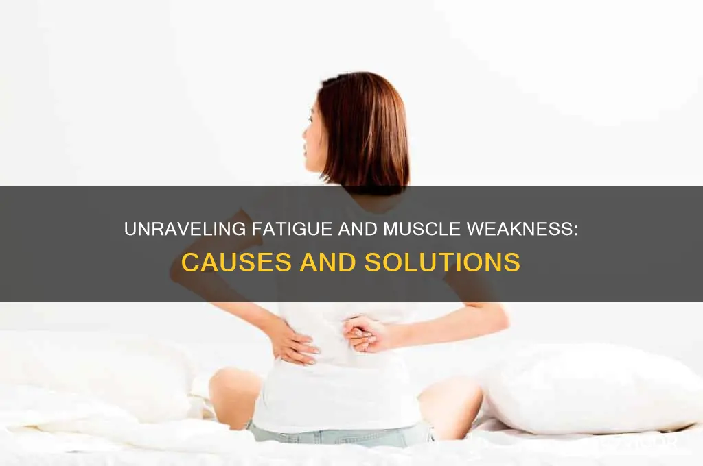 what would cause being tired and week muscles