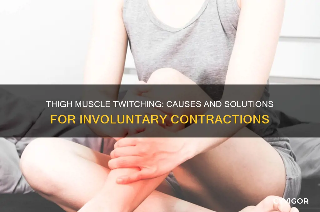 what would cause my thigh muscles to tiwitch and release