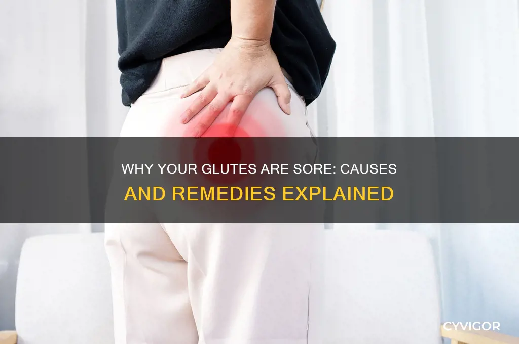 what would make your buttocks muscle be sore