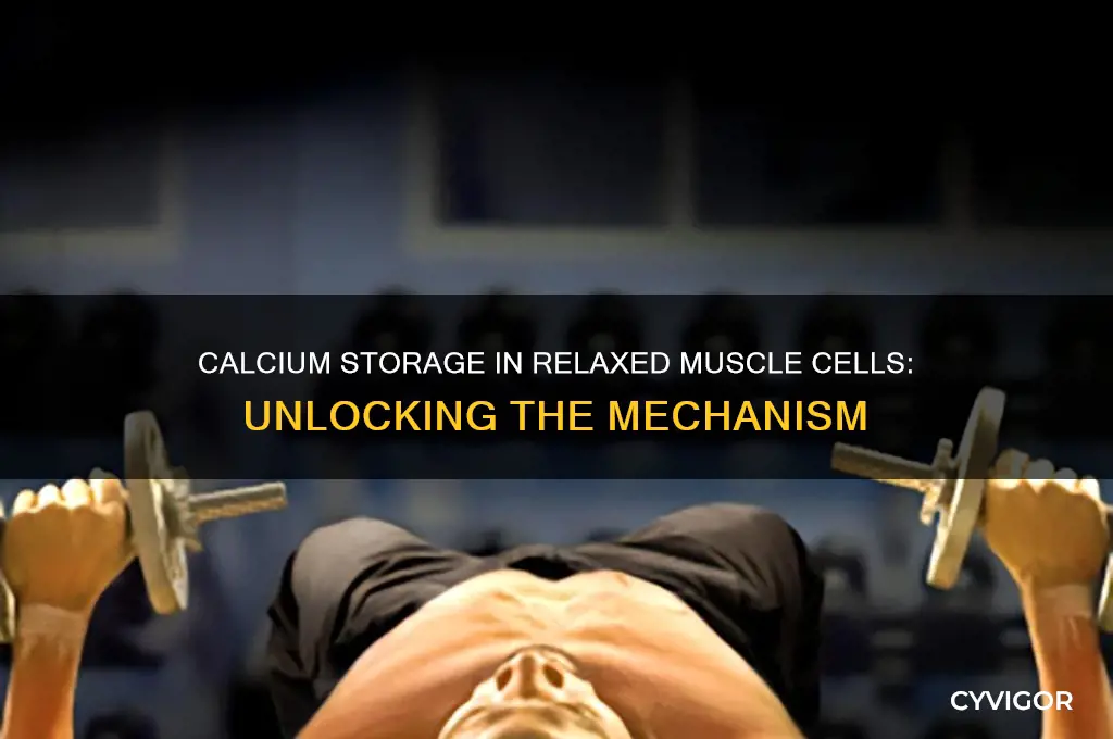 when a muscle cell is relaxed calcium ions stored