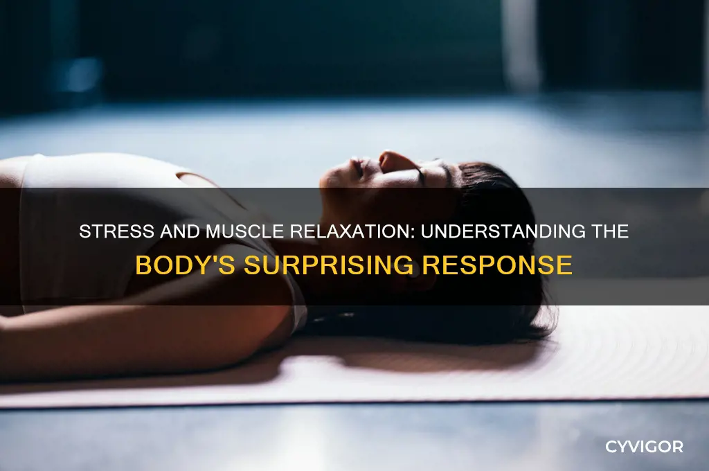 when a person is stressed the muscles relax
